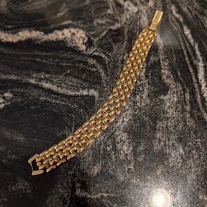 Vintage Napier Gold Brick Bracelet